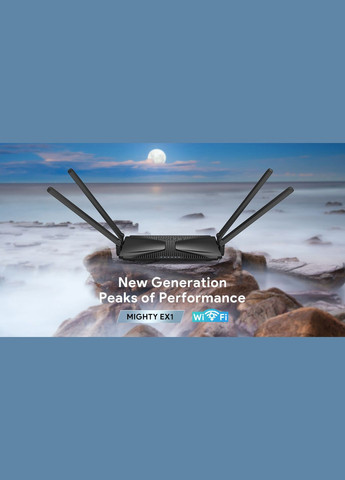 Роутер Mighty EX1, WL-WN586X3-B, WiFi 6, AX3000, 1 Гбіт\с Wavlink (330779918)