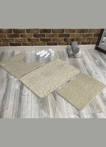 Набор ковриков в ванную и туалет No Brand stone premium (285814538)