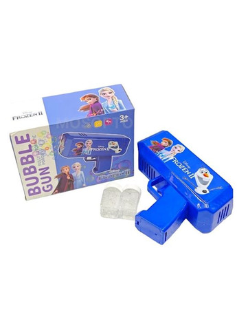 Пістолет з мильними бульбашками Frozen Синій (889-4) No Brand (329892317)