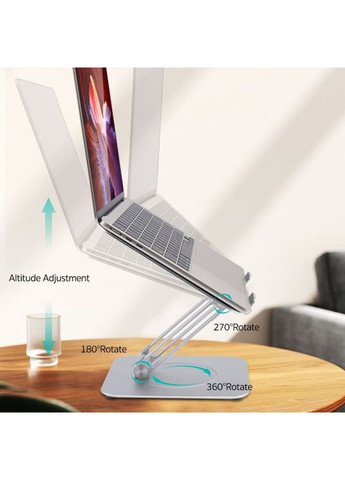 Подставка для ноутбука SD-60 Swivel серебристая (52012) Coteetci (352507008)