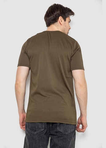 Хаки (оливковая) футболка мужская в рубчик,, Andi