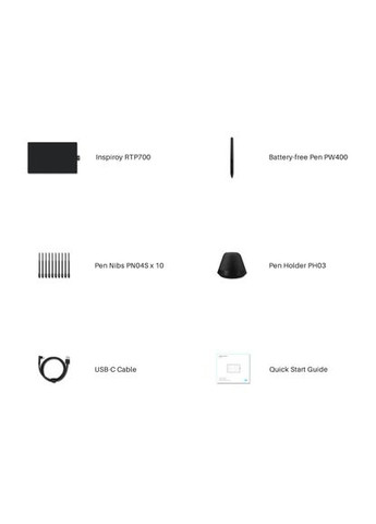 Графічний планшет RTP-700 Cosmo Black Huion (322458124)