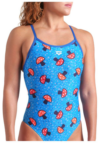 Синій літній жіночий купальник mushrooms swimsu (009468-850) розмір Arena