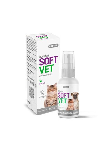 Лосьон SOFTVET для гигиены глаз кошек и собак 30 мл ProVET (335206421)