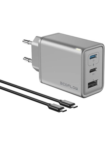 Зарядное устройство RAPID 65W + Cable USB Type-C – USB Type-C 100W (EFA-65W-GAN-CHARGER-EU) EcoFlow (325477789)