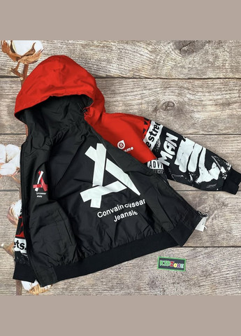 Красная демисезонная ветровка No Brand