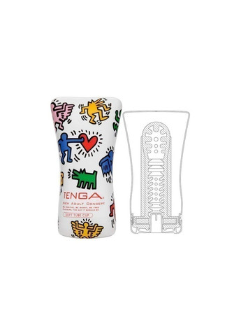 Мастурбатор Keith Haring Soft Tube Cup 15,5 x 6,9 см Tenga (290667121)