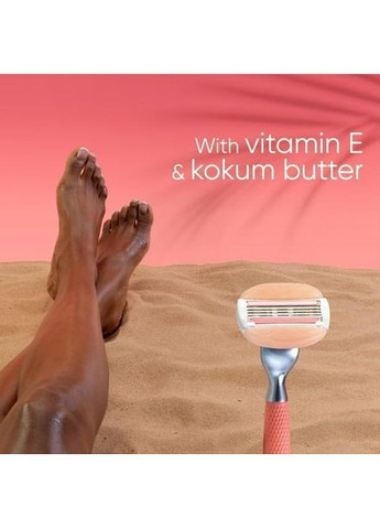 Змінні картриджі для гоління (леза касети) жіночі Breeze Miami Sunset 4шт Venus Comfortglide (365824357)