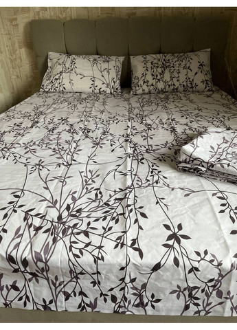 Комплект постільної білизни півтораспальний No Brand верба фіолетова (370864761)