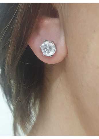 Серебряные пуссеты с фианитами. 520239С Tango (371813289)