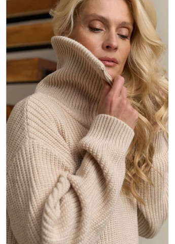 Перловий демісезонний светр на замку 2761 Bellise