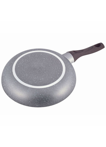 Сковорода 26см з антипригарним покриттям Grey marble з алюмінію для індукції і газу KM-4117 Kamille (371898216)