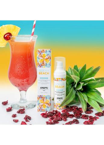Масажна олія Sex on the Beach 50мл розігрівальна, без цукру, без парабенів, їстівна Exsens (303902791)