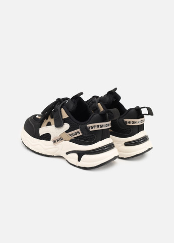 Черные демисезонные кроссовки для девочки, на плоской подошве цвет черный cb-00274057 Kimboo