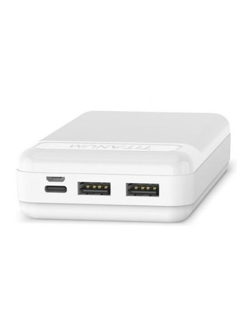 Повербанк TPB913-W 20000mAh Micro USB, Type-C, 2USB White Titanum (282312663)