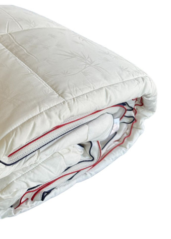 Одеяло Maison D’or Izabella Red Blue жаккардовый сатин 195-215 см белое Maison D'or (322137942)