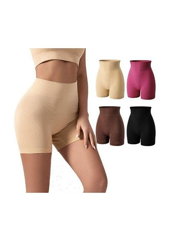 Жіночі короткі велосипедки в рубчик з пуш ап ефектом укорочені шортики для занять спортом з утягуючим ефектом push up Cindylove (341538417)