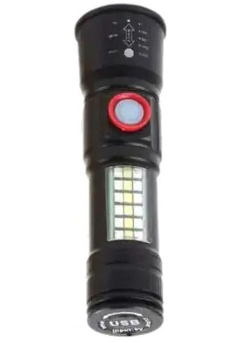 Ручной аккумуляторный фонарь с боковым светом RB-269 карманный фонарик с зумом LED Р50+5SMD USB Zoom WD (297331029)