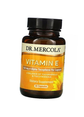 Витамин Е, Смесь токоферолов, Vitamin E, 30капс (36387027) Dr. Mercola (293255123)