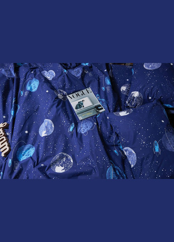 Комплект постельного белья Бязь Gold Люкс «» семейный 143х210х2 наволочки 4х50х70 (MS-820004823) Moon&Star Planets (293147953)