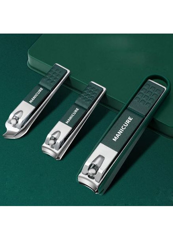 Манікюрний набір для догляду за нігтями 4в1 щипці кусачки для кутикули та пилочка з нержавіючої сталі No Brand (361669626)
