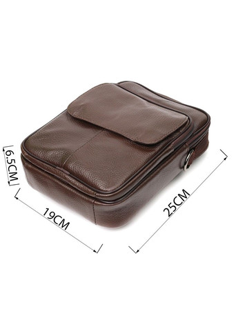 Стильний чоловічий месенджер з натуральної шкіри 21949 Vintage (331913153)