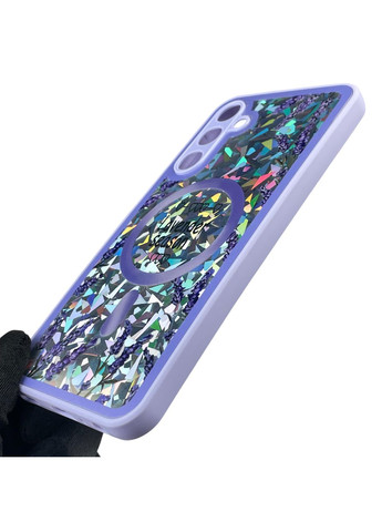 Чехол для Galaxy A25 5G (SM-A256B) с 3д эффектом с магнитом магсейф на самсунг а25 5г сиреневый Samsung (366018896)