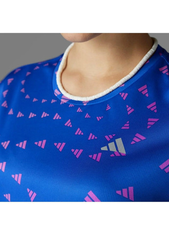 Женская футболка Graphic Aeroready Performance Blue IY7514 adidas - (365962583)