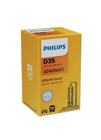 Ксеноновая лампа 42403VIC1 D3S 42V 35W PK32d-5 Vision Philips (360563360)