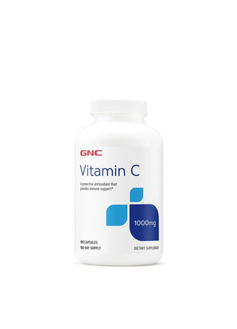 Витамины и минералы Vitamin C 1000 mg, 180 капсул GNC (293476862)
