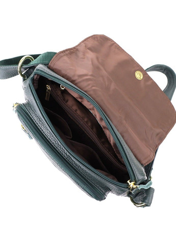 Повседневная женская сумка из натуральной кожи 22970 Зеленый Vintage (357494957)