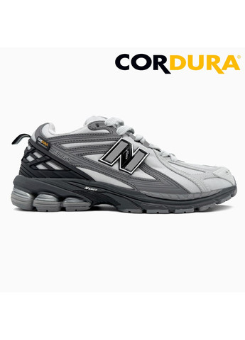 Серые демисезонные кроссовки мужские new balance 1906r grey / black cordura нью беланс 1906r No Brand