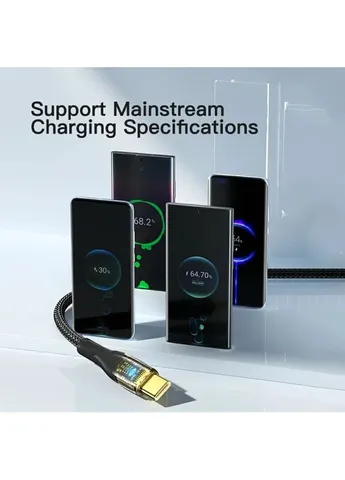 Кабель USB-A to Type-C 100W 7A для швидкої зарядки 2м ( EXCT-XJA01-P) Black Essager (402276780)