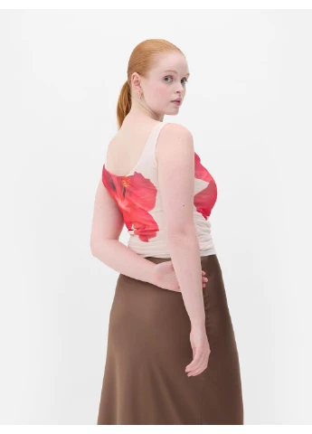 Топ лето,молочный с принтом, Primark (397630859)