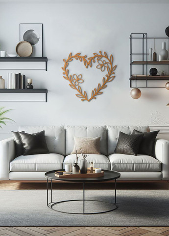 Настінний декор для дому, картина лофт "Закоханість серце", декоративне панно 35х40 см Woodyard (292112451)