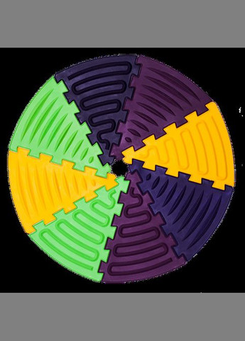 Килимок масажний «Пазли Трикутник Хвилі» 1 елемент 19x23 см Ortek (372128909)
