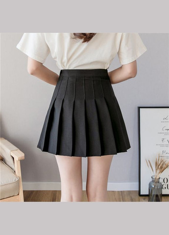 Спідниця-шорти плісе висока талія класична чорна 65010 No Brand (307930657)