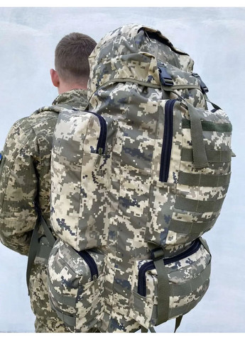 Тактический рюкзак военный пиксель 110л, армейский рюкзак для охоты с системой Molle No Brand (361669557)