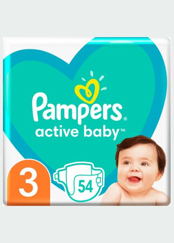 Підгузки Active Baby Midi (6-10 кг) Еко (8001090948977) Pampers (285791631)