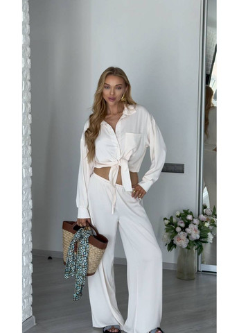 Стильний костюм із сорочкою на зав'язку Україна (349821644)