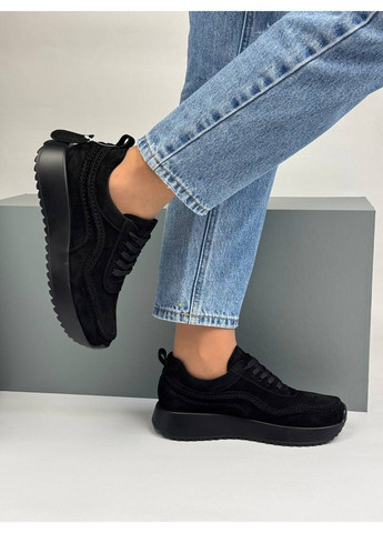 467 Кросівки Замшеві Чорні Yimeili чорні демісезони (367960228)