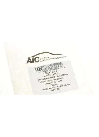 Болт зливу оливи + шайба Citroen Berlingo/Peugeot Partner 1.6HDI/1.9D/2.0HDI 98- (M10x1,25) 56422 (opt-om) AIC (345758746)