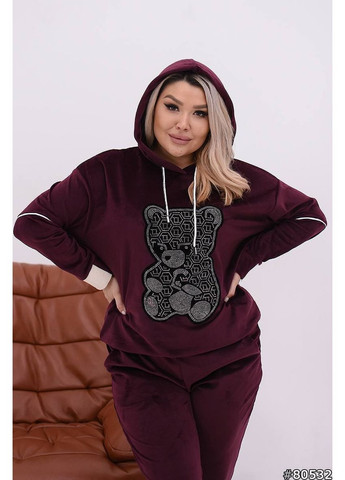 Спортивный костюм (худые, брюки), цвет Бордовый Fashion (361267806)