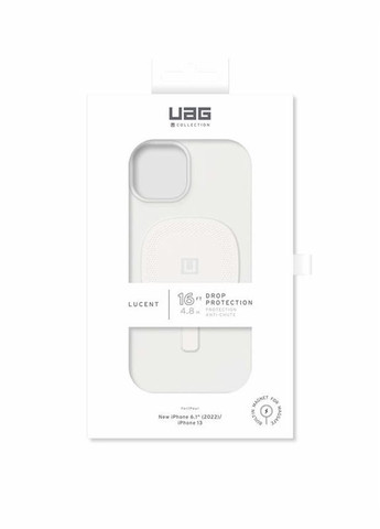 Чохол-накладка Lucent 2.0 Magsafe для Apple iPhone 14 Marshmallow (114076313535) Urban Armor Gear (341490159)