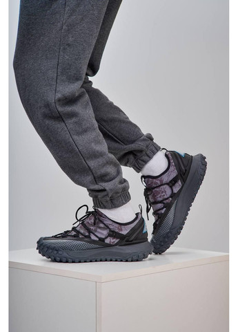 Чорні Осінні кросівки чоловічі nike acg mountain fly low black blue найк асж маунс флай No Brand