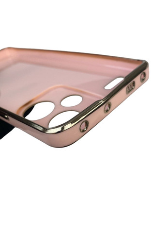 Чохол для Redmi Note 13 Pro Plus із захистом камери із золотою окантовкою на сяомі редмі нот 13 про плюс пудровий gs1 Xiaomi (366230470)