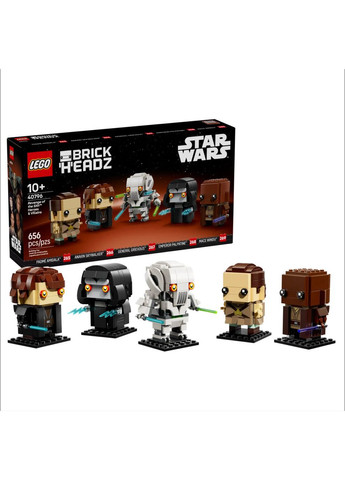 Конструктор Star Wars Brick Headz 40796 – Набор "Месть ситхов" с 5 фигурками, 656 деталей Lego (361443544)