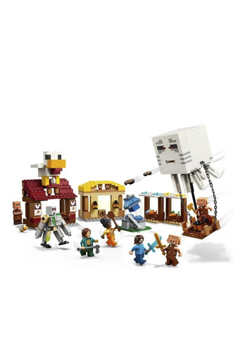 Конструктор Minecraft Напад на село з повітряною кулею Гаст колір різнокольоровий ЦБ-00276372 Lego (328200526)