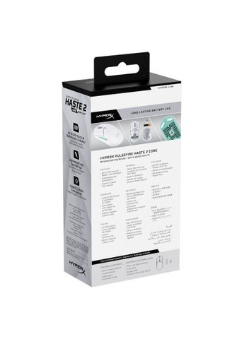 Мишка (8R2E7AA) HyperX Pulsefire Haste 2 Core Wireless White (366690429)
