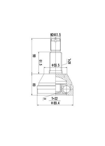 Шрус зовнішній PROfit (368534855)